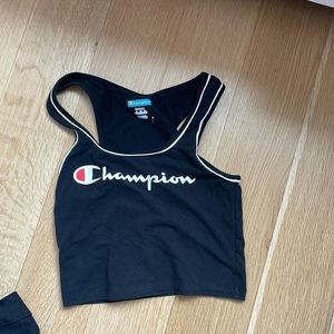 Champion cotton crop workout top